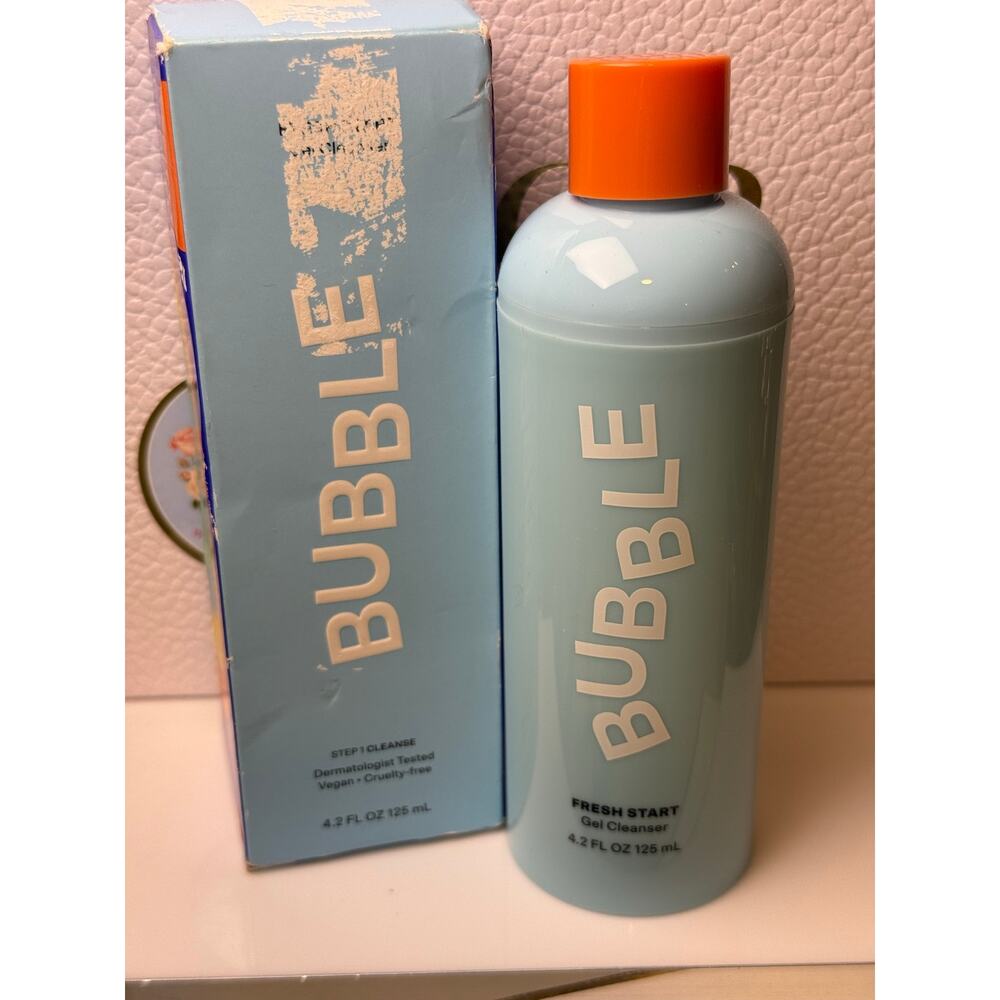 Bubble Skincare Fresh Start Gel Facial Cleanser, All Skin Types, 4.2 OZ - NEW